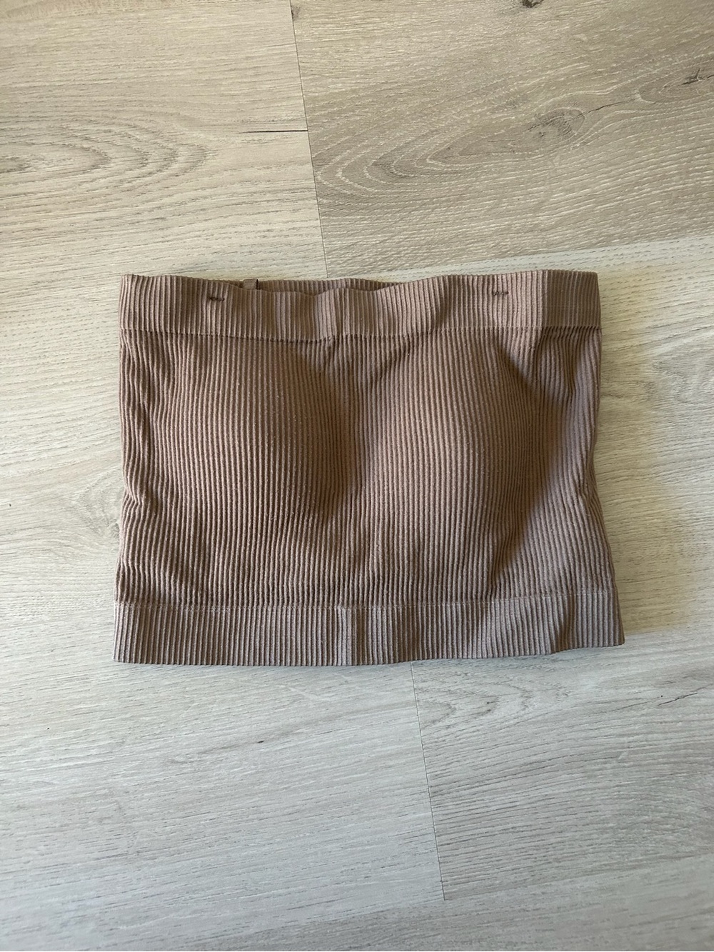 Ribbed Mauve Tube Top with Padding